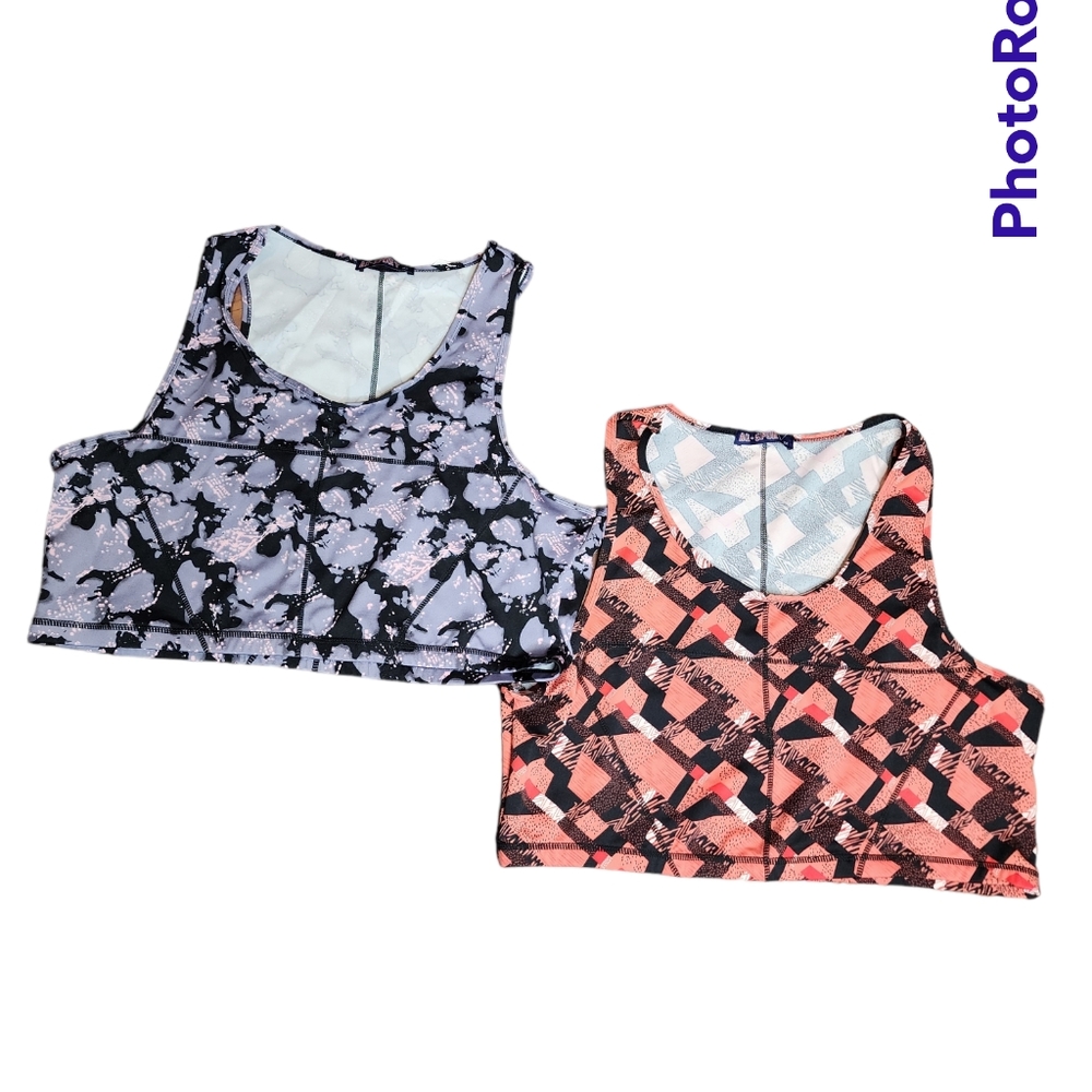 AQ Sports woman's cropped tank tops size 3X
